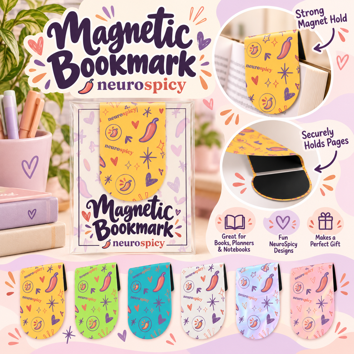 NeuroSpicy Magnetic Bookmark